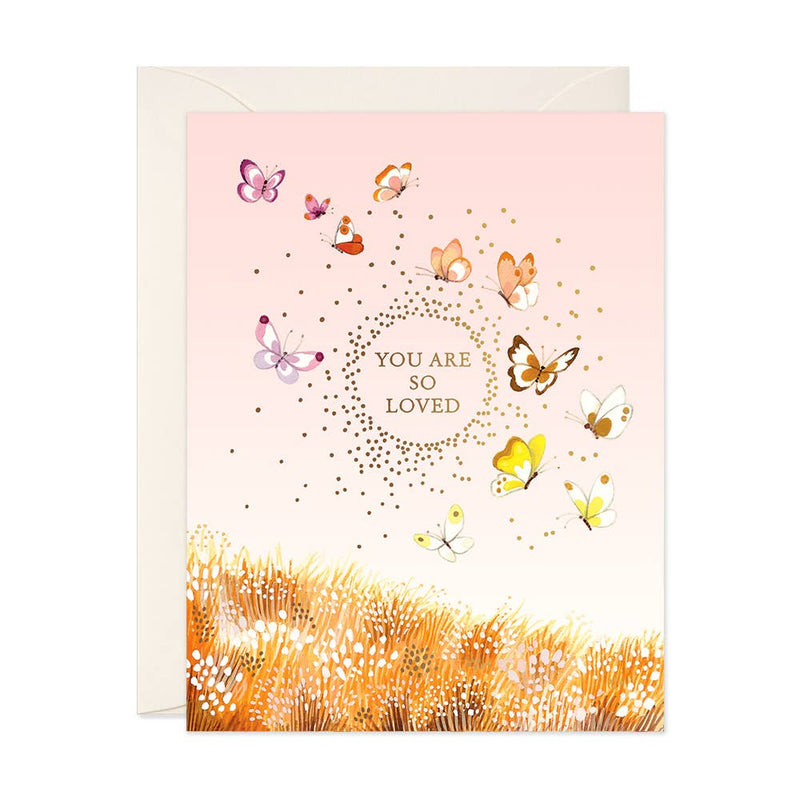 JooJoo Paper - Butterfly So Loved Card - Green Ash Decor