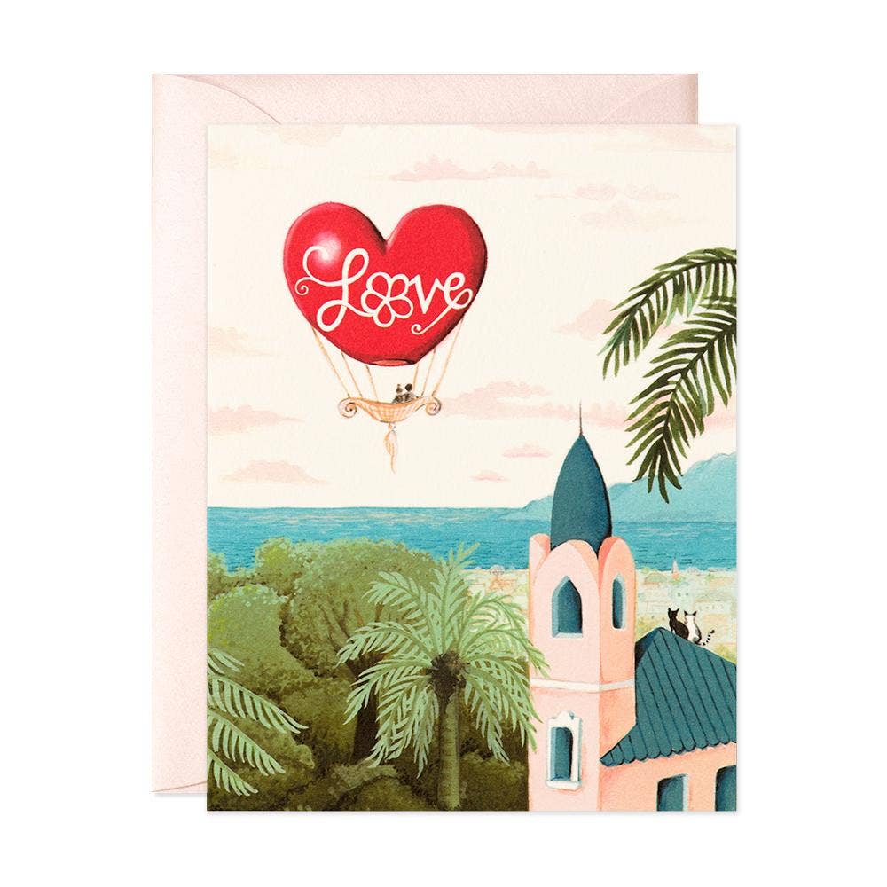 JooJoo Paper - Love Balloon Card - Green Ash Decor