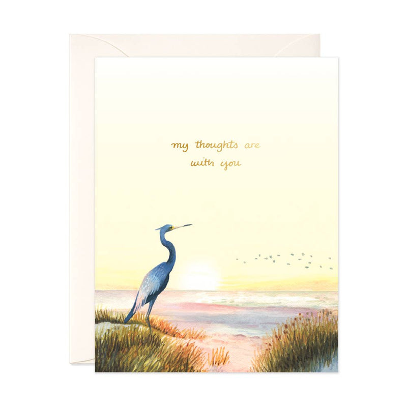 JooJoo Paper - My Thoughts are with You Card - Green Ash Decor