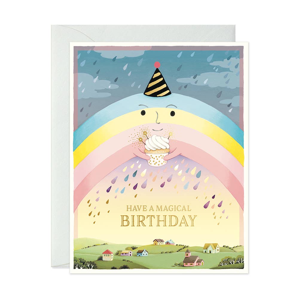 JooJoo Paper - Rainbow Birthday Card - Green Ash Decor